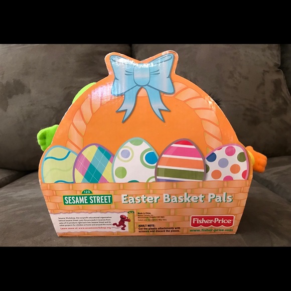 Fisher Price Sesame Street Easter Basket Pals Cookie Monster Elmo Bert & Oscar - Picture 3 of 7